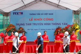 Lễ khởi công công trình. (Ảnh: Tuấn Anh/TTXVN)