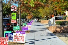 Một điểm bầu cử tại thủ đô Washington D.C. (Ảnh: Thanh Tuấn/Vietnam)