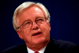 Bộ trưởng Brexit David Davis tại một hội nghị ở Birmingham, Anh ngày 2/10. (Nguồn: EPA/TTXVN)
