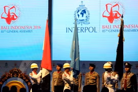 Cảnh sát Indonesia tại lễ khai mạc kỳ họp. (Nguồn: AFP/TTXVN)