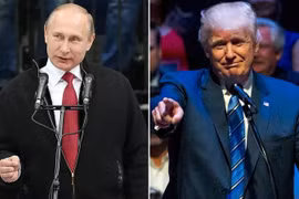 Tổng thống Nga Vladimir Putin và Tổng thống đắc cử Mỹ Donald Trump. (Nguồn: telegraph.co.uk)
