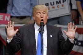 Ông Donald Trump trong chiến dịch vận động tranh cử ở Concord ngày 3/11. (Nguồn: AP/TTXVN)
