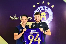 Geovane Magno nhận mức lương cao bậc nhất lịch sử V-League khi tới Hà Nội FC. (Ảnh: CTV/Vietnam+) 