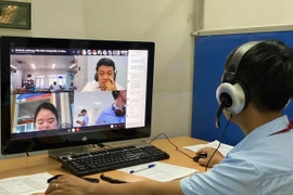 Phỏng vấn tuyển dụng trực tuyến. (Ảnh minh họa: PV/Vietnam+)