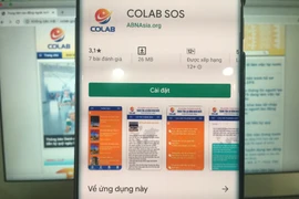 Ứng dụng COLAB SOS để hỗ trợ lao động Việt Nam đang làm việc ở nước ngoài. (Ảnh: PV/Vietnam+)