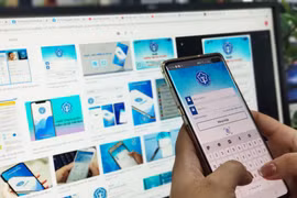 Truy cập ứng dụng Bảo hiểm xã hội số. (Ảnh: PV/Vietnam+)