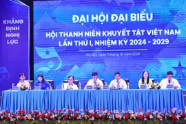 Đại hội Thanh niên Khuyết tật Việt Nam lần thứ nhất. (Ảnh: PV/Vietnam+)