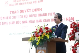 Bộ trưởng Nguyễn Kim Sơn phát biểu chỉ đạo tại buổi lễ. (Ảnh: PV/Vietnam+)