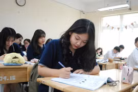 Học sinh ôn thi tốt nghiệp trung học phổ thông. (Ảnh: PV/Vietnam+)