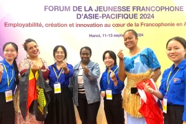 Các đại biểu từ nhiều quốc gia cùng tham gia diễn đàn. (Ảnh: PV/Vietnam+)