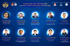 10 nhà khoa học trẻ đoạt giải Quả Cầu Vàng năm 2024. (Ảnh: BTC)
