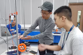 Giờ học của sinh viên Trường Đại học VinUni. (Ảnh: Phạm Mai/Vietnam+)