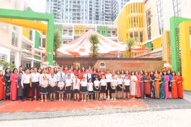 Trường Tiểu học Võ Thị Sáu là một trong những công trình chào mừng 70 năm Ngày Giải phóng Thủ đô. (Ảnh: PV/Vietnam+)