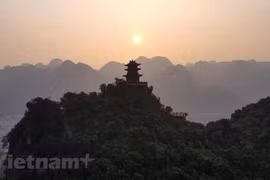 Một góc Chùa Tam Chúc nhìn từ trên cao. (Ảnh: Mai Mai/Vietnam+)