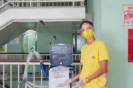 H'Hen Niê khởi động hành trình ‘Từ trái tim đến trái tim.’ (Ảnh: CTV/Vietnam+)