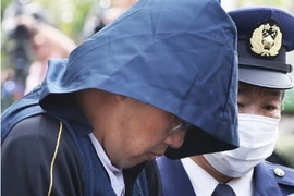 Nghi phạm Shibuya Yasumasa tại Cơ quan cảnh sát Abiko ngày 15/4. (Nguồn: The Japan News/TTXVN)