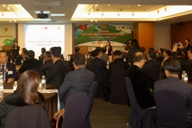 Quang cảnh hội nghị xúc tiến đầu tư của tỉnh Yên Bái tổ chức ở Seoul. (Nguồn: Phạm Duy/Vietnam+)