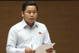 Đại biểu Quốc hội Dương Tuấn Quân phát biểu ý kiến. (Ảnh: Phương Hoa/TTXVN)