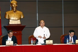 Thủ tướng Nguyễn Xuân Phúc phát biểu. (Ảnh: Thống Nhất/TTXVN)