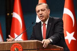 Tổng thống Thổ Nhĩ Kỳ Recep Tayyip Erdogan. (Nguồn: AFP)