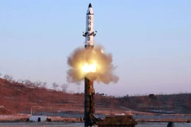 Một vụ phóng tên lửa của Triều Tiên. (Nguồn: AFP/KCNA)