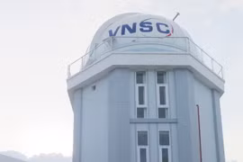 Phần phía trên của Đài thiên văn Nha Trang. (Ảnh: Tiên Minh/TTXVN)