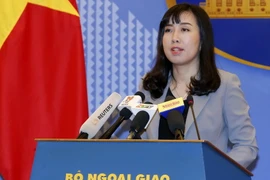 Người phát ngôn Bộ Ngoại giao Lê Thị Thu Hằng. (Ảnh: Văn Điệp/TTXVN)