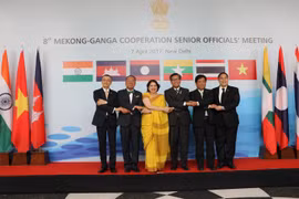 Trưởng đoàn SOM các nước tại cuộc họp SOM Hợp tác Mekong-Sông Hằng (MGC) lần thứ 8. (Ảnh: Huy Bình/Vietnam+)