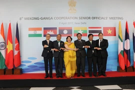 Trưởng đoàn SOM các nước tại cuộc họp SOM Hợp tác Mekong-Sông Hằng (MGC) lần thứ 8. (Ảnh: Huy Bình/Vietnam+)