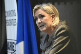 Chủ tịch đảng cực hữu Mặt trận Dân tộc (FN), Marine Le Pen. (Nguồn: AFP)