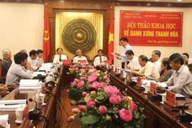 Toàn cảnh hội thảo khoa học Danh xưng Thanh Hóa có từ bao giờ và những cứ liệu lịch sử. (Ảnh: Hoa Mai)