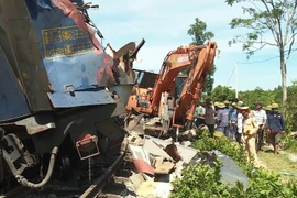 Hiện trường vụ tai nạn. (Ảnh: Võ Dung/TTXVN)