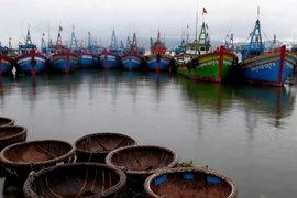 Tàu thuyền neo đậu tránh trú bão. Ảnh minh họa. (Nguồn: TTXVN)