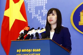 Người phát ngôn Bộ Ngoại giao Lê Thị Thu Hằng. (Ảnh: An Đăng/TTXVN)