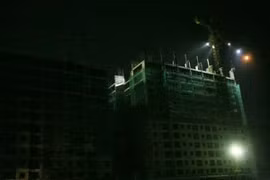 Tạm ngừng thi công công trình bị sập giàn giáo khu Thanh Hà Cienco 5