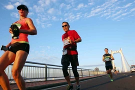 Các vận động viên tham gia cuộc thi marathon quốc tế Đà Nẵng năm 2016. (Ảnh: Trần Lê Lâm/TTXVN)