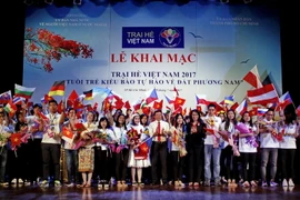 Nghi thức khai mạc Trại Hè. (Ảnh: Thế Anh/TTXVN)