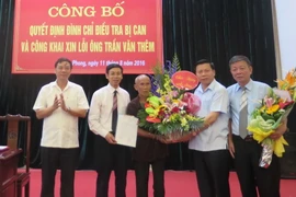 Công bố quyết định đình chỉ điều tra và công khai xin lỗi ông Trần Văn Thêm. Ảnh minh họa. (Ảnh: Thái Hùng/TTXVN)