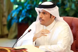 Ngoại trưởng Qatar Sheikh Mohammed bin Abdulrahman al-Thani. (Nguồn: Reuters)