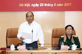 Thủ tướng Nguyễn Xuân Phúc phát biểu chỉ đạo hội nghị. (Ảnh: Thống Nhất/TTXVN)