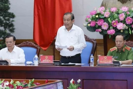 Phó Thủ tướng Trương Hòa Bình phát biểu kết luận hội nghị. (Ảnh: Phương Hoa/TTXVN)