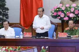 Phó Thủ tướng Trương Hòa Bình phát biểu kết luận hội nghị. (Ảnh: Phương Hoa/TTXVN)