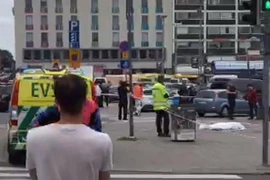 Hiện trường vụ tấn công bằng dao ở Turku ngày 18/8. (Nguồn: AFP/TTXVN)