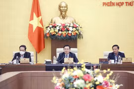 Chủ tịch Quốc hội Vương Đình Huệ phát biểu. (Ảnh: Doãn Tấn/TTXVN)
