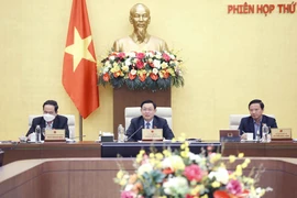 Chủ tịch Quốc hội Vương Đình Huệ phát biểu. (Ảnh: Doãn Tấn/TTXVN)