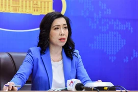 Người phát ngôn Bộ Ngoại giao Lê Thị Thu Hằng. (Ảnh: TTXVN)