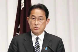 Thủ tướng Nhật Bản Fumio Kishida phát biểu tại cuộc họp báo ở Tokyo ngày 1/11. (Ảnh: Kyodo/TTXVN)