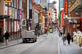 Một tuyến phố ở Melbourne, Australia ngày 19/10/2021. (Ảnh: AFP/TTXVN)
