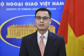 Thứ trưởng Ngoại giao Đặng Hoàng Giang trả lời phỏng vấn về những đóng góp và kỳ vọng của Việt Nam tại Diễn đàn Hợp tác kinh tế châu Á- Thái Bình Dương (APEC) năm 2021. (Ảnh: TTXVN)
