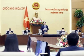 Chủ tịch Quốc hội Vương Đình Huệ phát biểu khai mạc. 